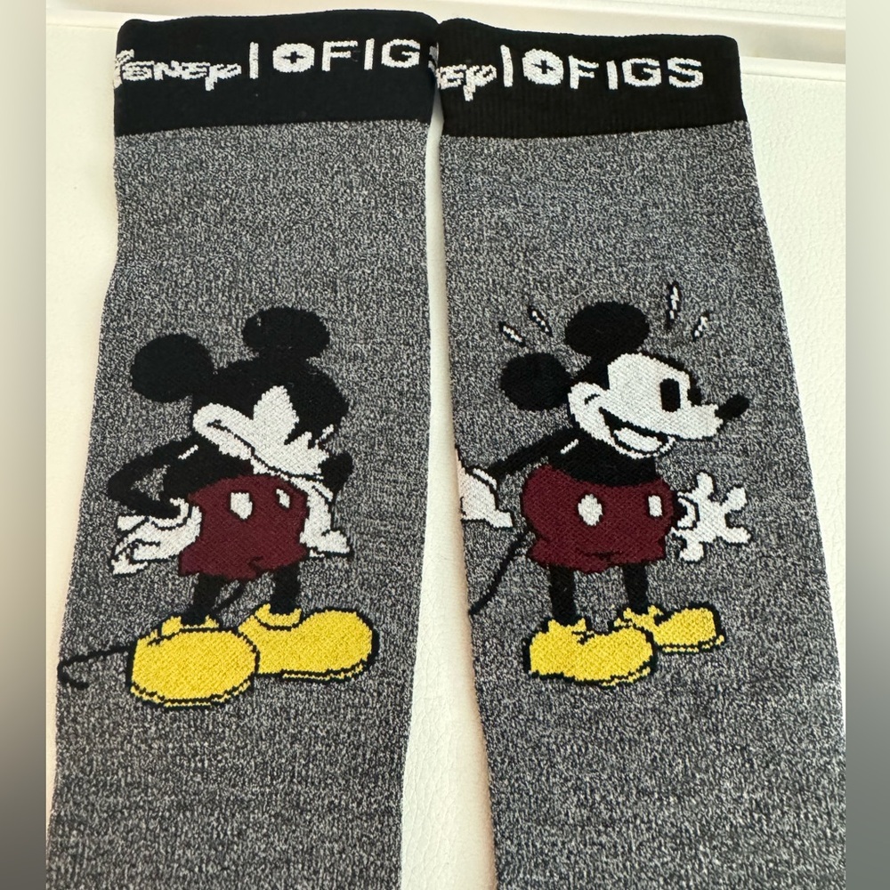 NEW Figs Mickey compression socks “oh, boy”